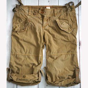 Free People khaki cargo half pants 4